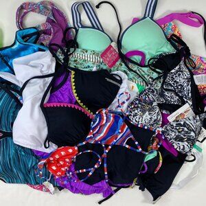 Reseller Bundle Womens Swimsuit Variety Mixed Sizes Styles 17 Piece Bundle Box A